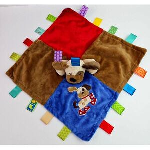 Mary Meyer Taggies Buddy Dog Baby Plush Security Blanket Lovey Colors 12.50 inch